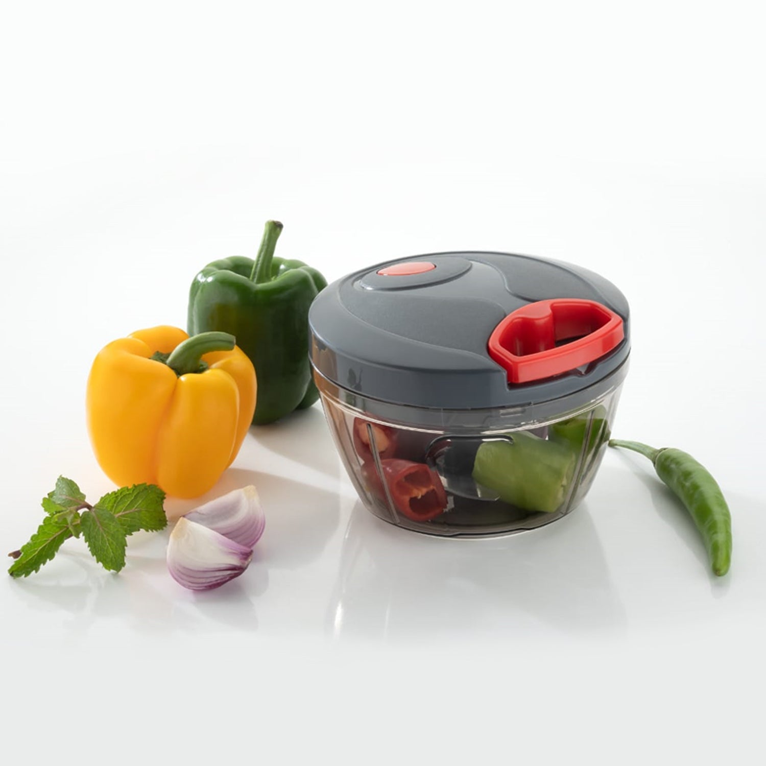 0080 V Atm Black 450 ML Chopper widely used in all types of household kitchen purposes for chopping and cutting of various kinds of fruits and vegetables etc. 0080 V Atm Black 450 ML Chopper widely used in all types of household kitchen purposes for chopping and cutting of various kinds of fruits and vegetables etc.